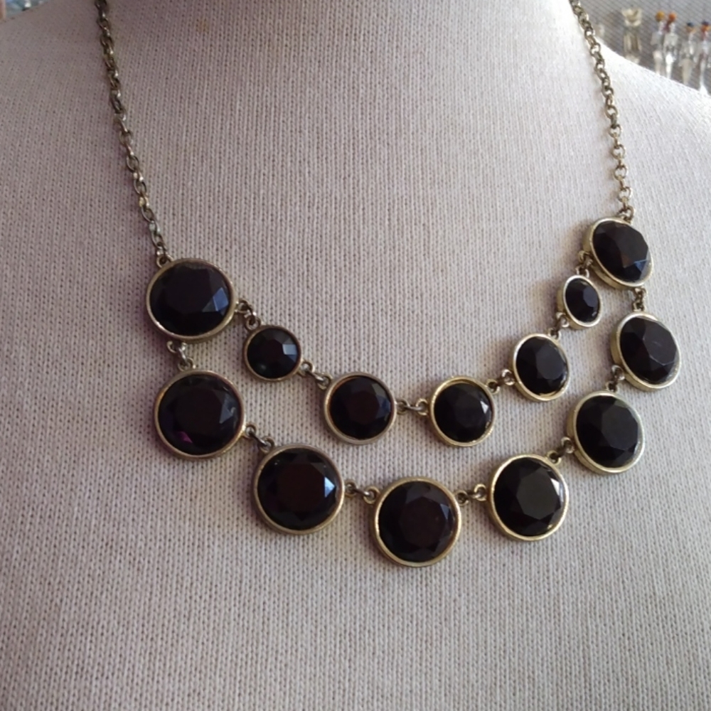Faceted bubble necklace adjustable length